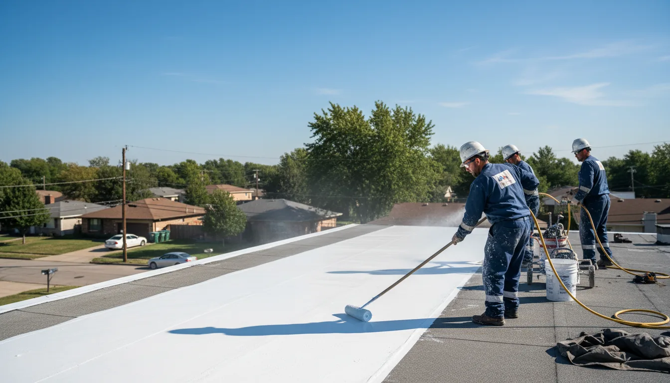 Commercial roof coating in Shoemakersville, PA near me